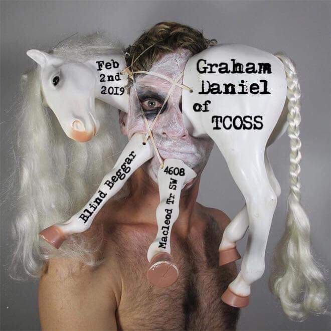 Archival TCOSS show poster with collage artwork