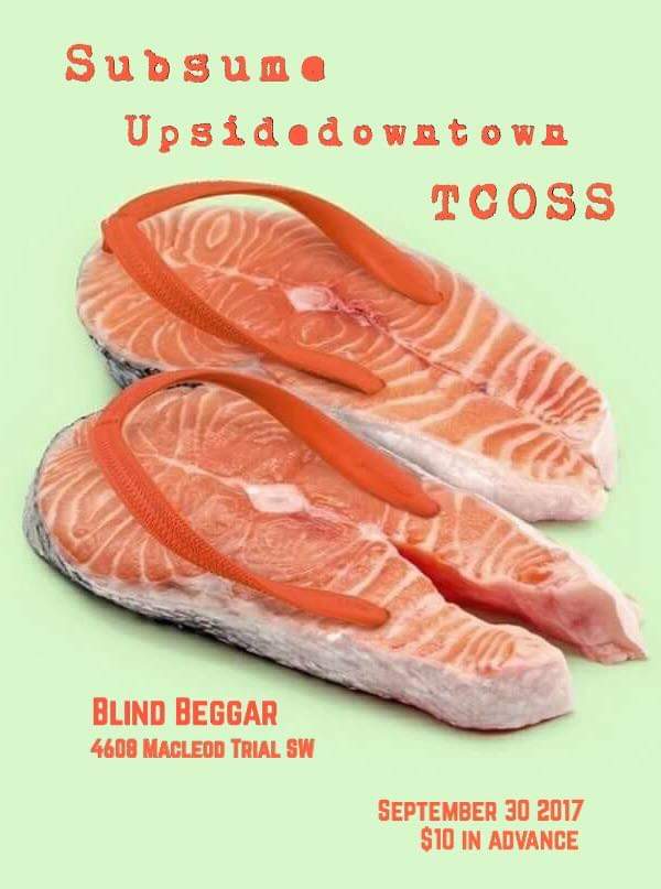 Archival TCOSS show poster with high-contrast artwork