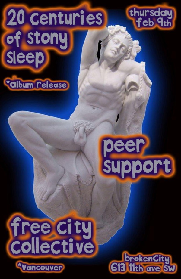 Poster for a post-Broken City show on Feb 9